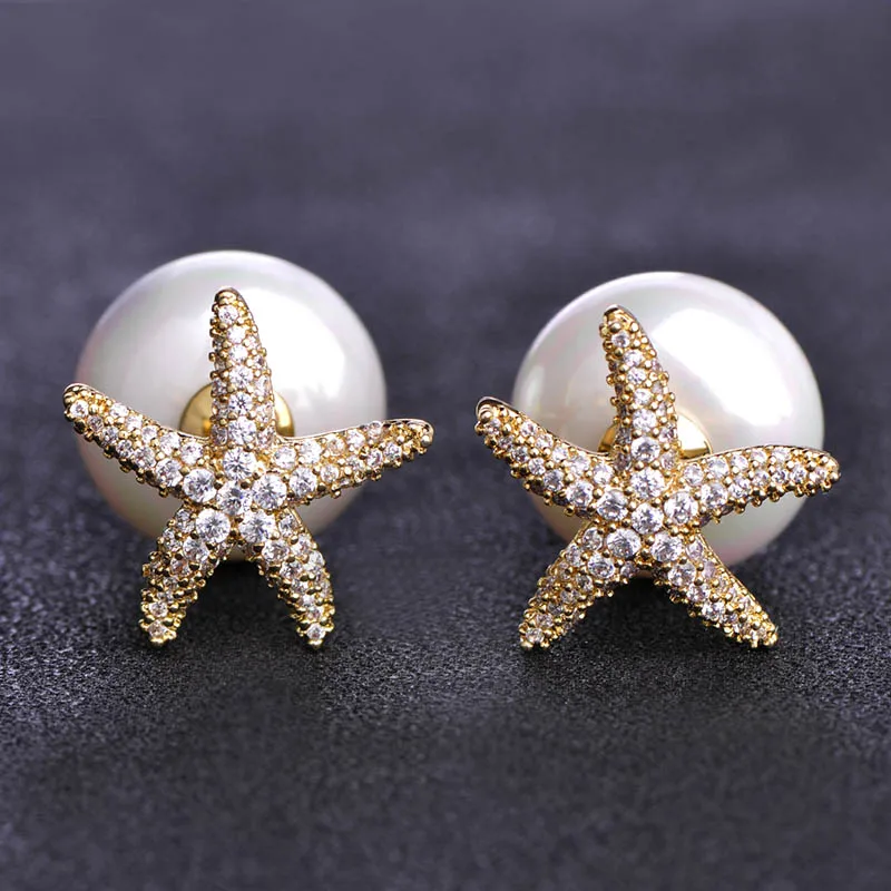 Blucome Sweet Star Stud Earrings Imitation Pearl Studs Shining Rhinestone Copper Women Ear Jewelry Charm Aretes Gold-color uk
Blucome Sweet Star Stud Earrings Imitation Pearl Studs Shining Rhinestone Copper Women Ear Jewelry Charm Aretes Gold-color uk