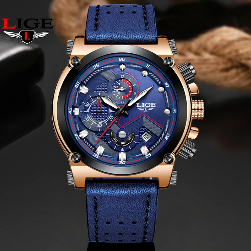 LIGE New Blue Watches Men Top Brand Sport Watches Mens Quartz Clock Man Casual Military Waterproof Wrist Watch relogio masculino
LIGE New Blue Watches Men Top Brand Sport Watches Mens Quartz Clock Man Casual Military Waterproof Wrist Watch relogio masculino