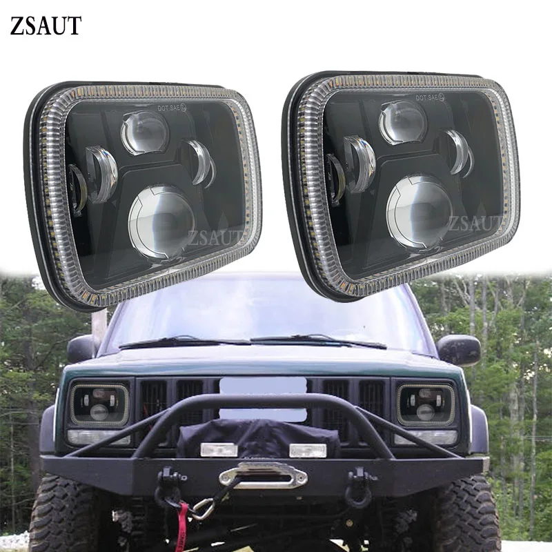 55W 5X7 7X6 inch Rectangular Sealed Beam LED Headlight With DRL for Jeep Wrangler YJ Cherokee XJ H6014 H6052 H6054 LED 1 Pair
55W 5X7 7X6 inch Rectangular Sealed Beam LED Headlight With DRL for Jeep Wrangler YJ Cherokee XJ H6014 H6052 H6054 LED 1 Pair