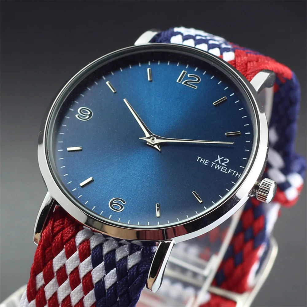 

2019 New Arrivals Perlon Nylon Strap Lover Watch 40MM Men And Women Fashion Casual Watch Gift Quartz-Watch Montre Amant