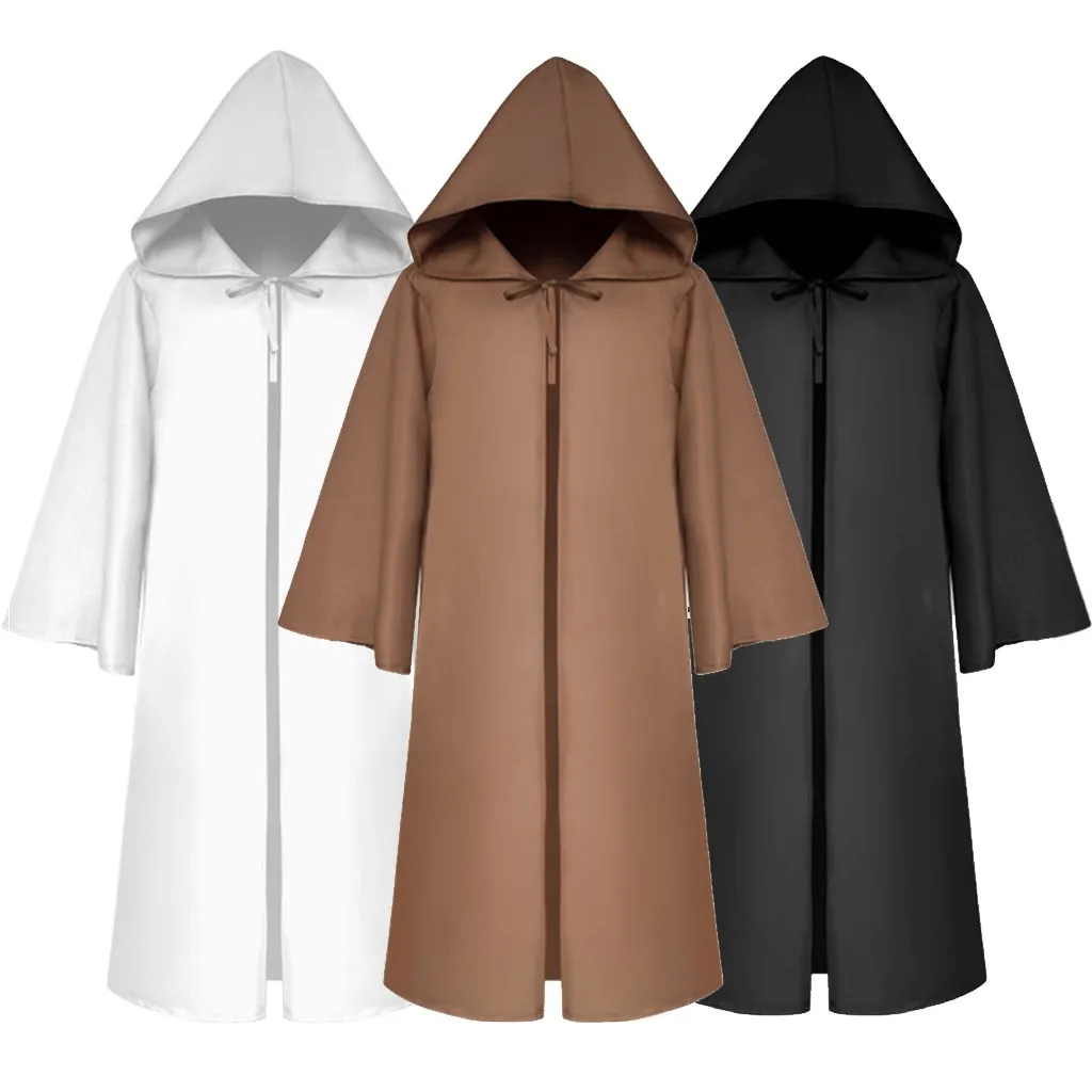 Women Men's Vintage Half Sleeve Solid Hooded Bandage Cloak Cosplay Outwear Coat S-2XL
Women Men's Vintage Half Sleeve Solid Hooded Bandage Cloak Cosplay Outwear Coat S-2XL