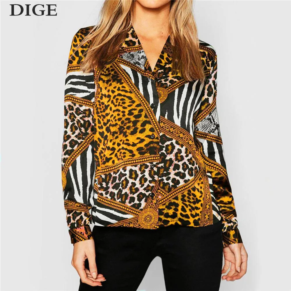 2019 Chiffon Blouse Women Vintage Animal Print Leopard Blouses Turn-Down Collar Shirt Casual Loose Ladies Tops Tunic BlusasB0350
2019 Chiffon Blouse Women Vintage Animal Print Leopard Blouses Turn-Down Collar Shirt Casual Loose Ladies Tops Tunic BlusasB0350