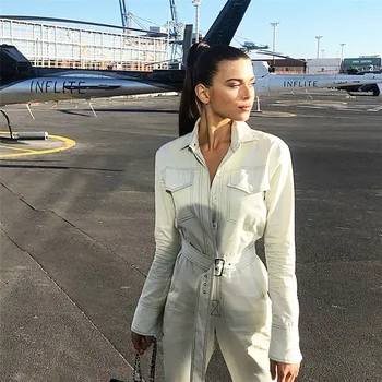 Spring Autumn New Women Jumpsuits Rompers Denim Loose Jumpsuits Casual Safari Style Jumpsuit With Belt Women Jeans WJ32
Spring Autumn New Women Jumpsuits Rompers Denim Loose Jumpsuits Casual Safari Style Jumpsuit With Belt Women Jeans WJ32