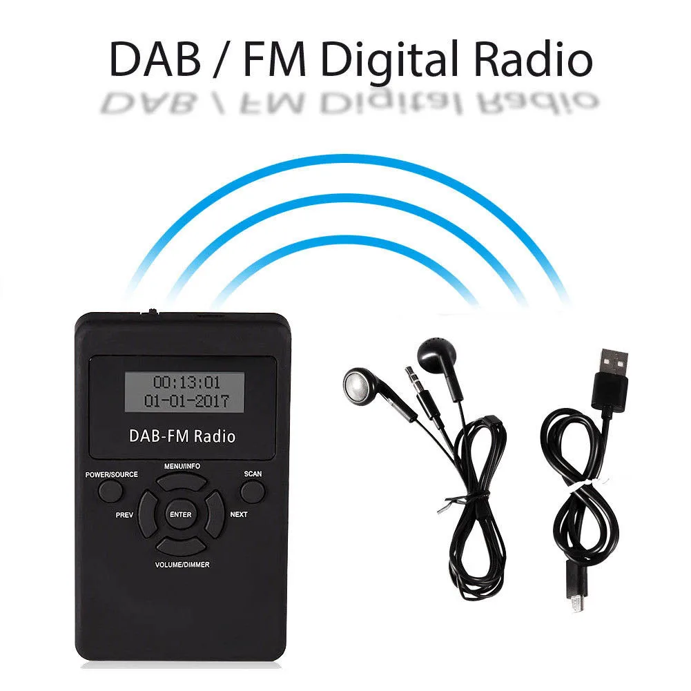 Portable DAB/DAB+/FM Radio LCD Pocket Digital DAB Receiver Rechargeable Battery XJ66
Portable DAB/DAB+/FM Radio LCD Pocket Digital DAB Receiver Rechargeable Battery XJ66