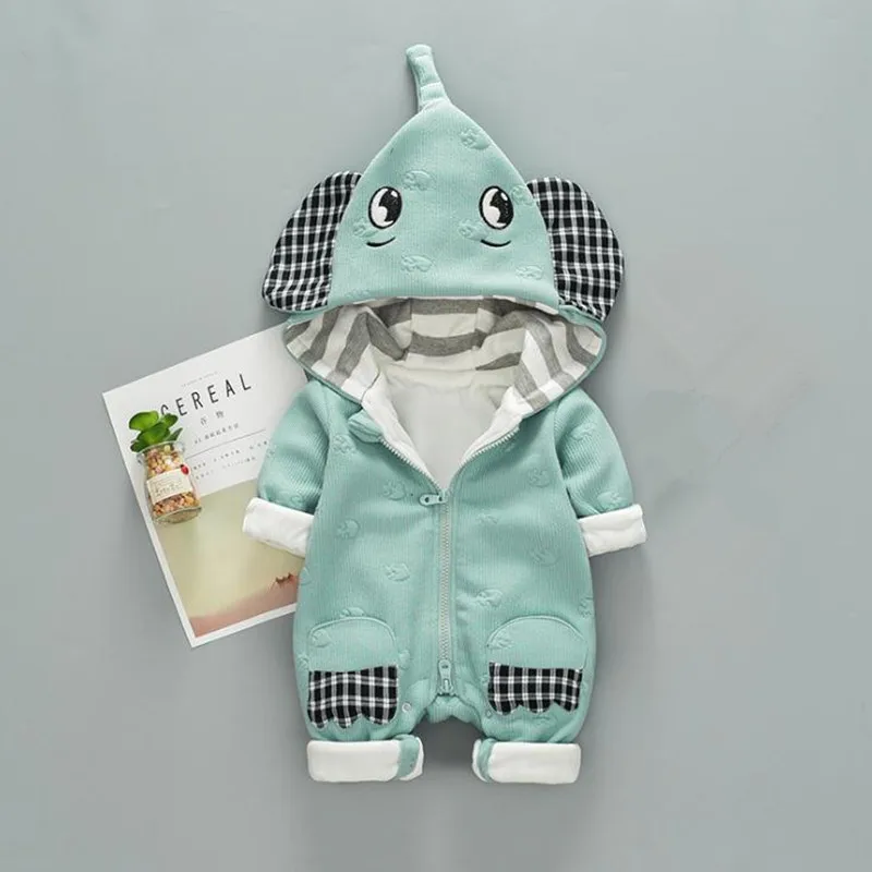 Elephant Hooded Baby Boy Girl Romper Winter Warm Baby Winter Jumpsuit Newborn Baby 3-12 Months
Elephant Hooded Baby Boy Girl Romper Winter Warm Baby Winter Jumpsuit Newborn Baby 3-12 Months