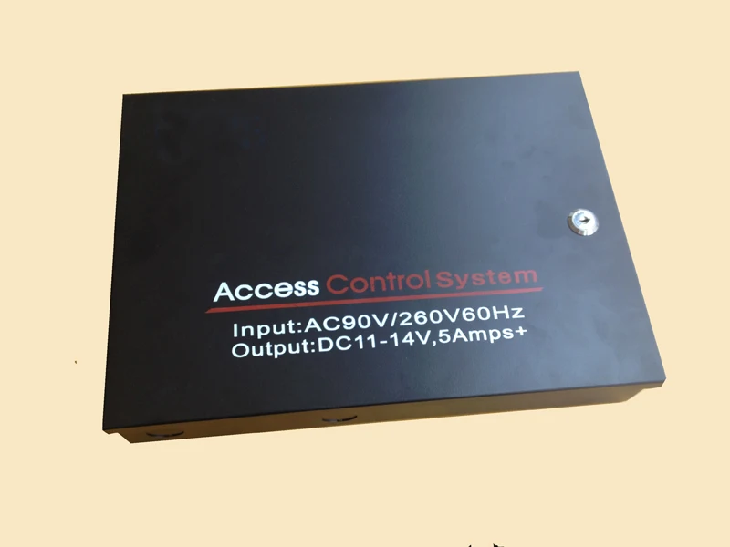 Metal 90V~260V Input DC12V @ 5A Output Access Control Power Supply Case With Back-up Battery Space for Access Control Panel
Metal 90V~260V Input DC12V @ 5A Output Access Control Power Supply Case With Back-up Battery Space for Access Control Panel