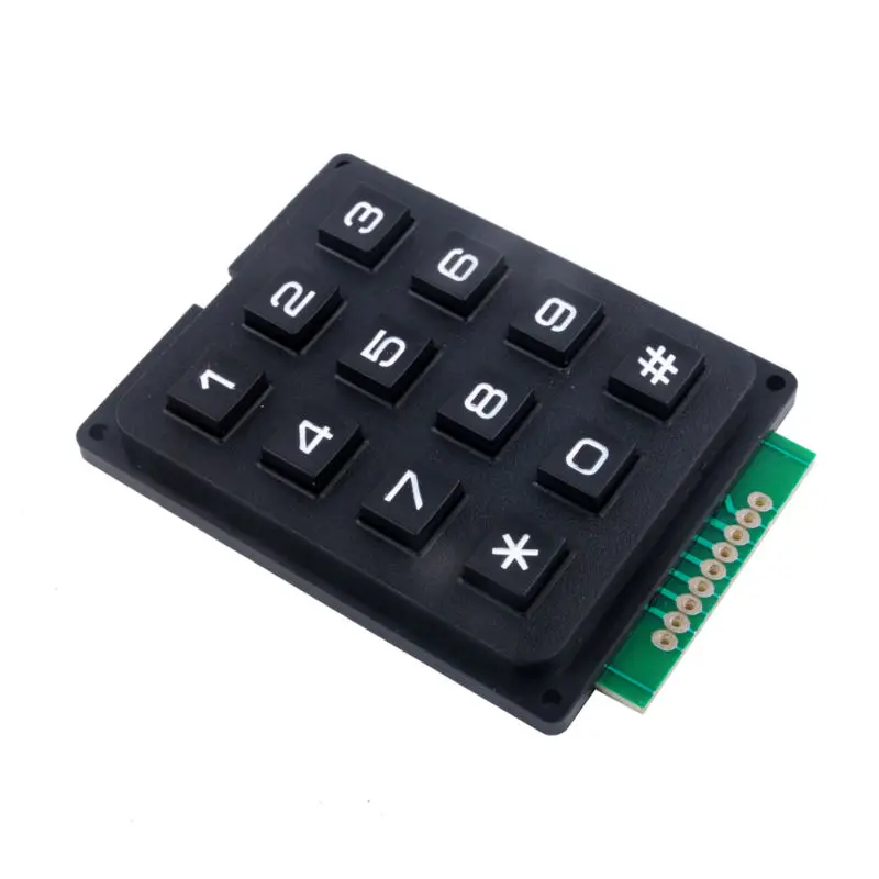 4 X 3 Matrix Keyboard Keypad Module with 12 Keys 4 *3 Plastic Keys Switch for Ar-du-ino Controller
4 X 3 Matrix Keyboard Keypad Module with 12 Keys 4 *3 Plastic Keys Switch for Ar-du-ino Controller