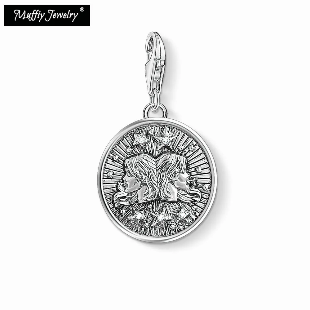 Zodiac Sign Gemini Charm,Europe Style Club Good Trendy Jewelry For Women Men,2019 Gift 925 Sterling Silver Fit Bracelet Necklace
Zodiac Sign Gemini Charm,Europe Style Club Good Trendy Jewelry For Women Men,2019 Gift 925 Sterling Silver Fit Bracelet Necklace