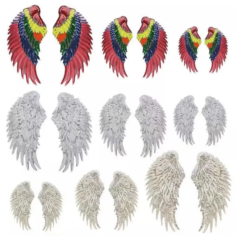 Wings sequined applique patch Vintage embroidered patch T-shirt or Bag decoration iron on patch
Wings sequined applique patch Vintage embroidered patch T-shirt or Bag decoration iron on patch