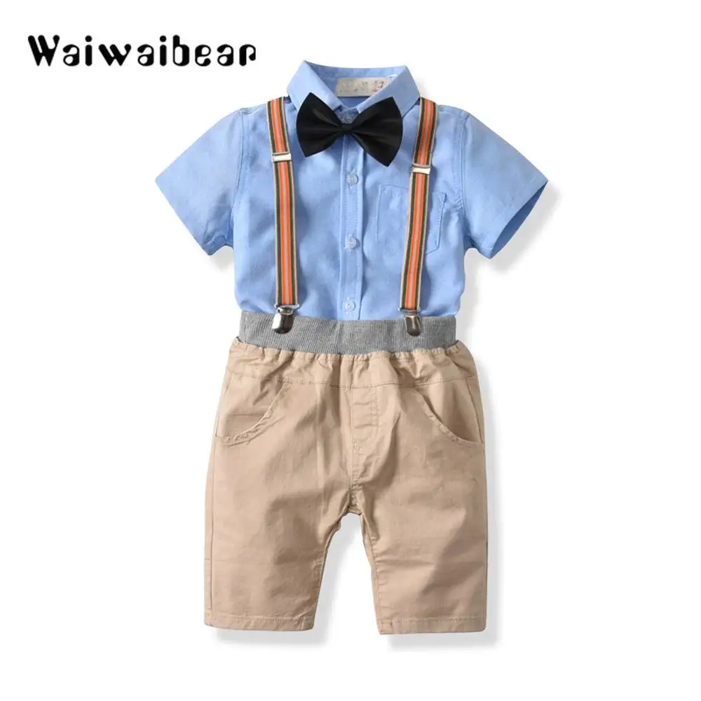 Fashion Baby Sets Short Sleeve T-Shirt+Pants+Bow Tie Gentleman Baby Clothing Sets Kids Suits Clothes For Baby Boys
Fashion Baby Sets Short Sleeve T-Shirt+Pants+Bow Tie Gentleman Baby Clothing Sets Kids Suits Clothes For Baby Boys