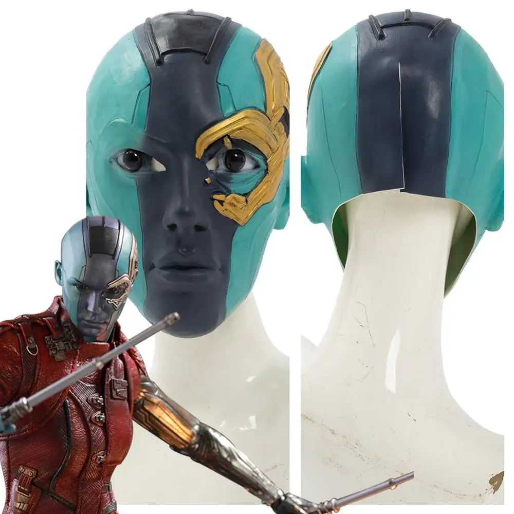 Avengers 4 Endgame Nebula Mask Cosplay Helmet Latex Props thanos Daughter Maks Adult Men Marvel Superhero Halloween Carnival
Avengers 4 Endgame Nebula Mask Cosplay Helmet Latex Props thanos Daughter Maks Adult Men Marvel Superhero Halloween Carnival