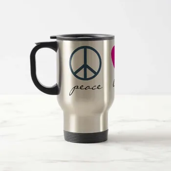 Funny Tea Mug Peace Love Paws Travel Mug Stainless Steel coffee Cup with Handle - Great Gift Mugs 14 Ounce
Funny Tea Mug Peace Love Paws Travel Mug Stainless Steel coffee Cup with Handle - Great Gift Mugs 14 Ounce