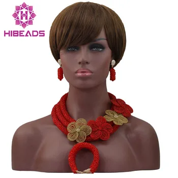 Luxury Red Nigeria Crystal Floral Jewelry Beads Set Clear Red With Flower Broach African Beads Jewelry Set Free Shipping QW020
Luxury Red Nigeria Crystal Floral Jewelry Beads Set Clear Red With Flower Broach African Beads Jewelry Set Free Shipping QW020