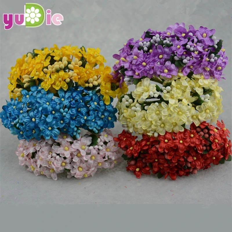 144pcs Silk Stamens Small Daisy Bouquet Wedding Home Decorative Artificial Flowers DIY wreath Scrapbooking Craft fake flowers
144pcs Silk Stamens Small Daisy Bouquet Wedding Home Decorative Artificial Flowers DIY wreath Scrapbooking Craft fake flowers