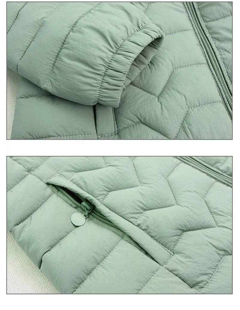 New light Thin Down cotton Jacket Women Autumn Winter loose Warm Cotton Jackets Plus size Womens Casual Hooded Parkas 6XL F748