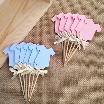 Gender Revea Clothing Cupcake Toppers Blue or Pink Baby Shower/Boy & Girl 1st Birthday Party Decorations Cake Accessory Supplies
Gender Revea Clothing Cupcake Toppers Blue or Pink Baby Shower/Boy & Girl 1st Birthday Party Decorations Cake Accessory Supplies