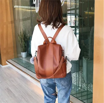 Women Anti-theft Backpack 2019 Korean Fashion Vintage PU Leather Backpacks Female Casual Larger Capacity Travel Shoulder Bag
Women Anti-theft Backpack 2019 Korean Fashion Vintage PU Leather Backpacks Female Casual Larger Capacity Travel Shoulder Bag