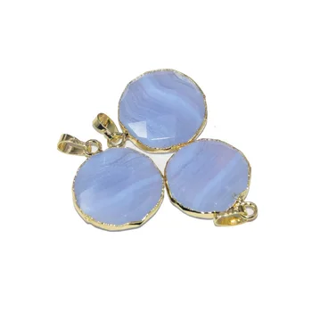Natural Blue chalcedony Stone Round Pendant 2020 for necklace jewelry making chakra Agates gold healing charm small new style
Natural Blue chalcedony Stone Round Pendant 2020 for necklace jewelry making chakra Agates gold healing charm small new style