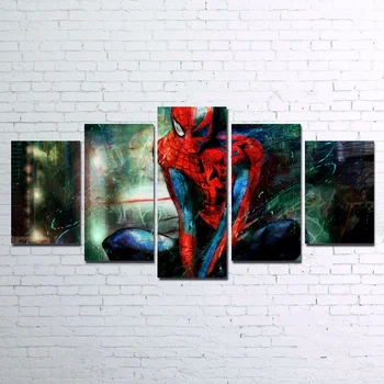 HD Printed Canvas Painting for Living Room Wall Art 5 Pieces Canvas Art Super Heros Water Colorful Spide Man Unframed
HD Printed Canvas Painting for Living Room Wall Art 5 Pieces Canvas Art Super Heros Water Colorful Spide Man Unframed