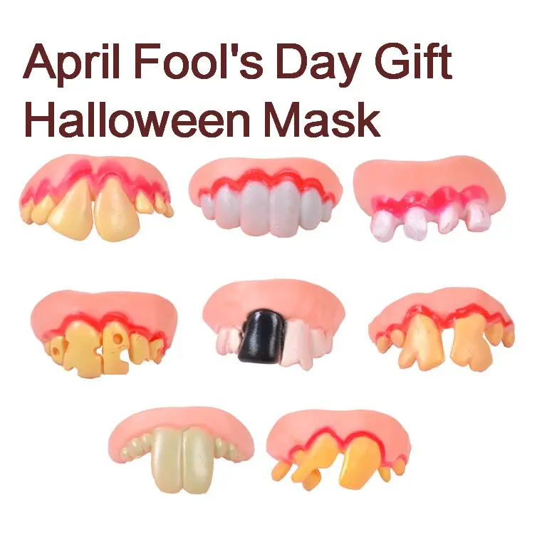 1 piece Funny Gags Practical Jokes Prank Freak False Teeth halloween decoration April Fool's Day Gift Wacky Toys halloween mask
1 piece Funny Gags Practical Jokes Prank Freak False Teeth halloween decoration April Fool's Day Gift Wacky Toys halloween mask