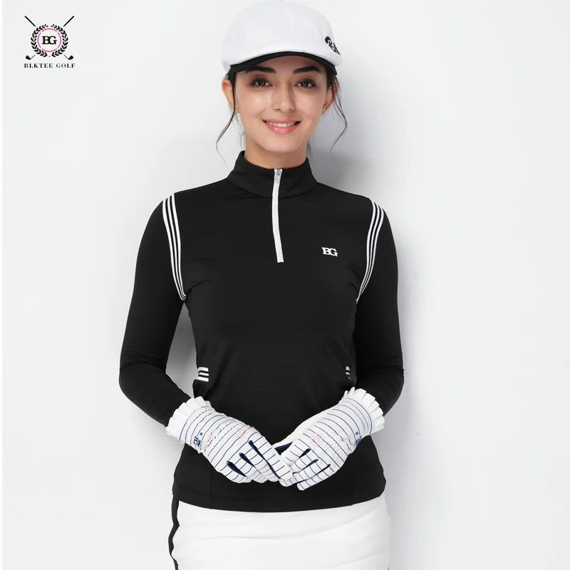 Female T shirt women's golf long-sleeve shirt lady autumn sports basic shirt girl slim golf clothing brand jersey striped tops
Female T shirt women's golf long-sleeve shirt lady autumn sports basic shirt girl slim golf clothing brand jersey striped tops
