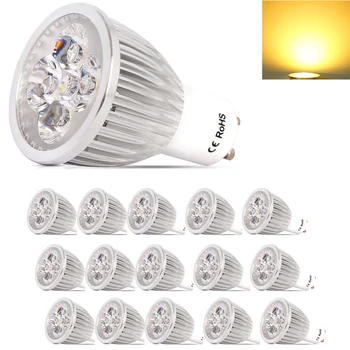 15X LED Bulb lamp GU10 AC220V-240V 5W Led Spotlight Lamp Warm / Cool White LED Bulbs Lighting Aluminum With Safety Glass Cover
15X LED Bulb lamp GU10 AC220V-240V 5W Led Spotlight Lamp Warm / Cool White LED Bulbs Lighting Aluminum With Safety Glass Cover