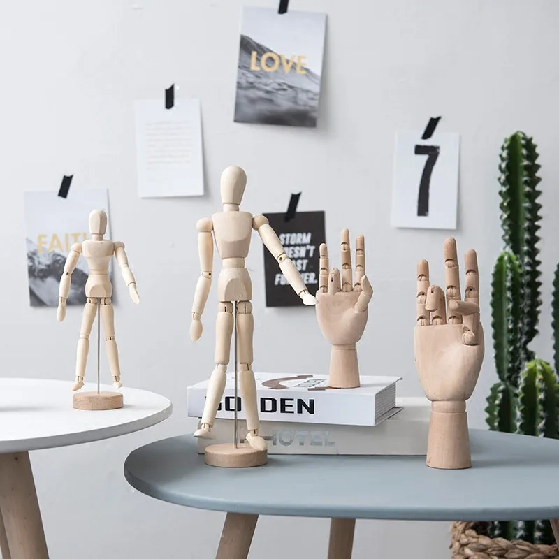Model Decoration Wooden Dolls Joint Hand Home Accessories Miniature Kawaii Craft/Wooden hand model
Model Decoration Wooden Dolls Joint Hand Home Accessories Miniature Kawaii Craft/Wooden hand model
