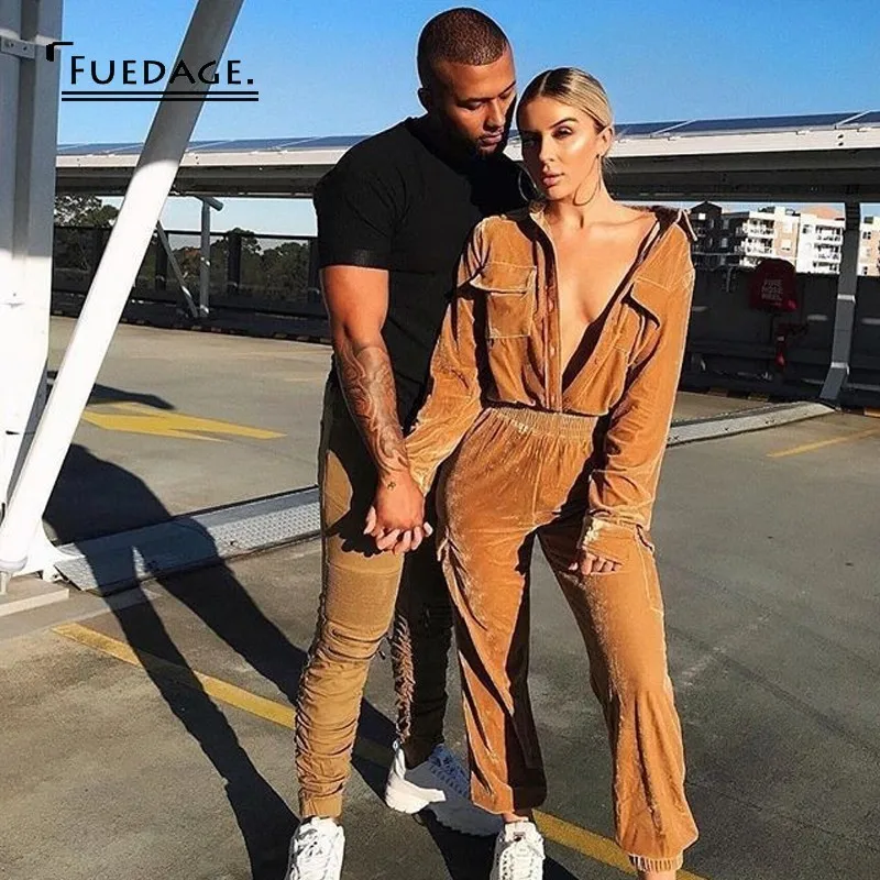 Fuedage Autumn Jumpsuits For Women 2018 Leisure Solid Pockets Bodycon Playsuit Long Sleeve Rompers Womens Jumpsuit Overall
Fuedage Autumn Jumpsuits For Women 2018 Leisure Solid Pockets Bodycon Playsuit Long Sleeve Rompers Womens Jumpsuit Overall
