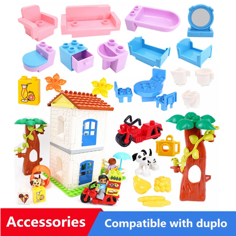 Large Particle Building Blocks Figure Bed Sofa Dogs House Tree Accessories Toys Compatible With Legoingly Duploed For Children
Large Particle Building Blocks Figure Bed Sofa Dogs House Tree Accessories Toys Compatible With Legoingly Duploed For Children