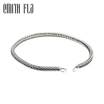 Emith Fla Authentic 925 Sterling Silver Chain Bracelet Fashion Jewelry for Women Men Charm Beads Fit For European Bracelet DIY 
Emith Fla Authentic 925 Sterling Silver Chain Bracelet Fashion Jewelry for Women Men Charm Beads Fit For European Bracelet DIY