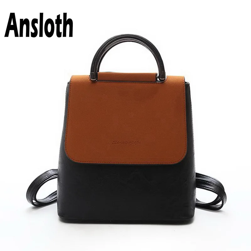 Ansloth Fashion Preppy Style Mini Backpack Design Brand PU Leather Shoulder Bag For Girls Contrast Color Female Backpack HPS39
Ansloth Fashion Preppy Style Mini Backpack Design Brand PU Leather Shoulder Bag For Girls Contrast Color Female Backpack HPS39