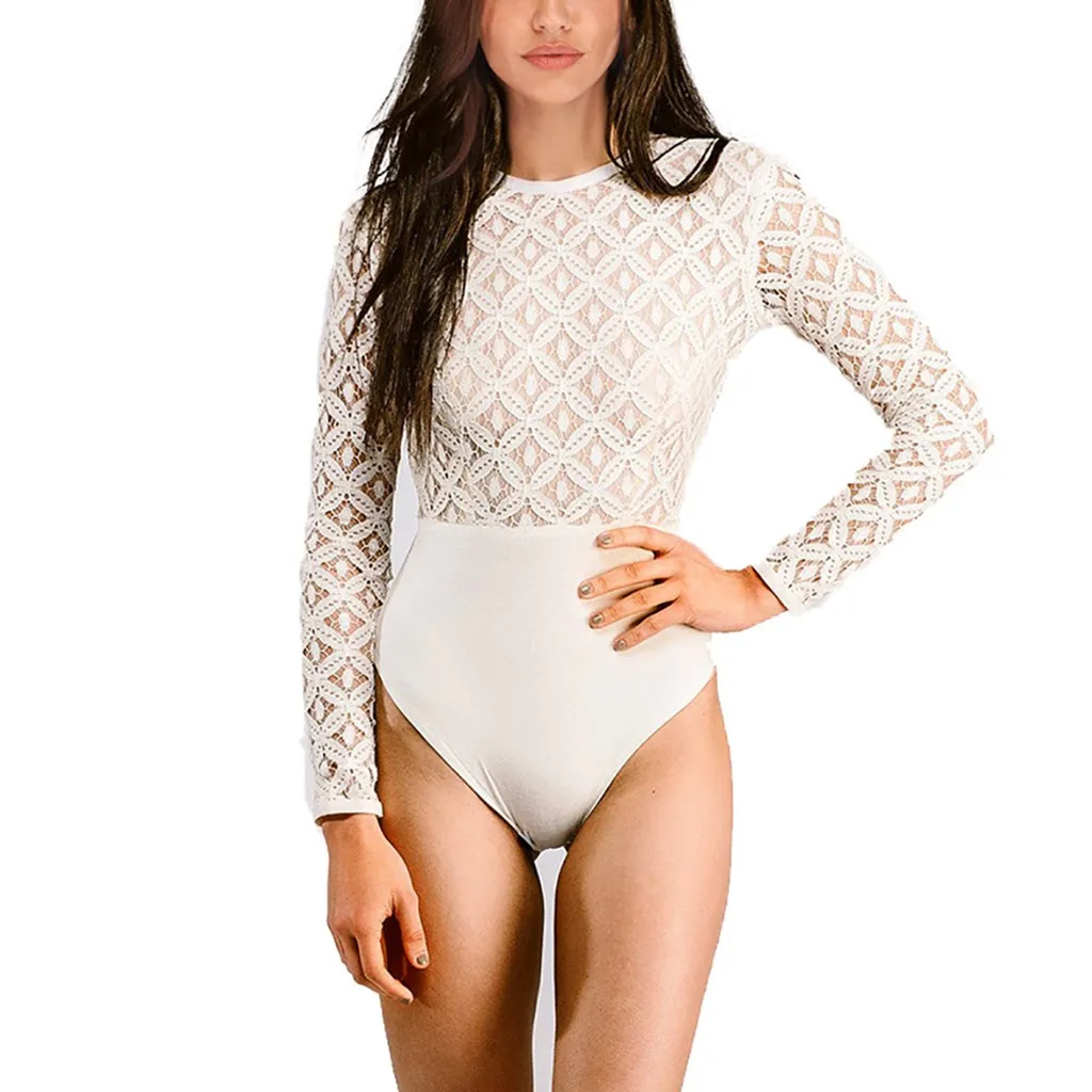 women jumpsuit Women's Fashion Sexy Long Sleeve Fit lace Stitching Jumpsuit rompers womens jumpsuit Free Shipping
women jumpsuit Women's Fashion Sexy Long Sleeve Fit lace Stitching Jumpsuit rompers womens jumpsuit Free Shipping