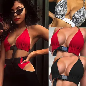 2019 Newest Hot Women Casual Solid Push Up Ladies Front Buckle Halter Bralette Bralet Bra Bustier Crop Top Unpadded Tank 3Colors
2019 Newest Hot Women Casual Solid Push Up Ladies Front Buckle Halter Bralette Bralet Bra Bustier Crop Top Unpadded Tank 3Colors