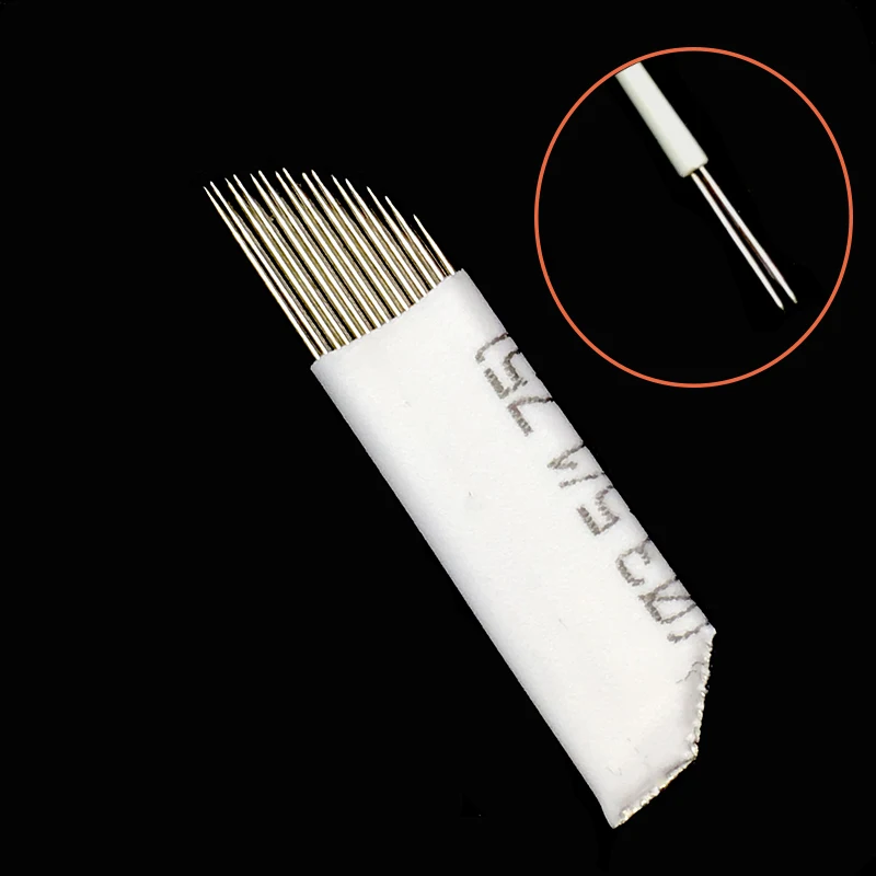 20pcs 2 Rows 15 Pins Permanent Makeup Eyebrow Tattoo Blade Microblading Needles For 3D Embroidery Manual Tattoo Pen
20pcs 2 Rows 15 Pins Permanent Makeup Eyebrow Tattoo Blade Microblading Needles For 3D Embroidery Manual Tattoo Pen