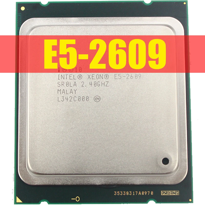 Процессор Intel Xeon E5 2609 SR0LA 2 40 ГГц 4 ядерный 10 м LGA2011 процессор Бесплатная доставка