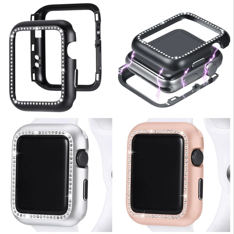 NEW Magnetic Adsorption Diamond Metal Frame Protective Case For Apple Watch Series 1 2 3 38mm 42mm Cover Bumper Built-in Magnet
NEW Magnetic Adsorption Diamond Metal Frame Protective Case For Apple Watch Series 1 2 3 38mm 42mm Cover Bumper Built-in Magnet