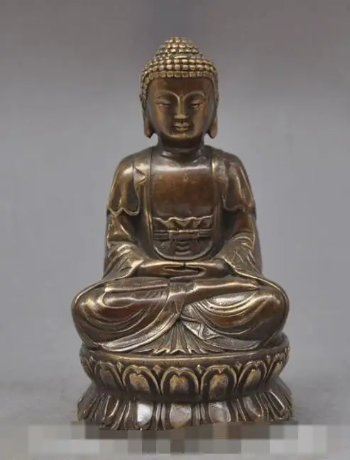 S00558 tibet buddhism fane bronze Joss sakyamuni Shakyamuni Tathagata buddha statue
S00558 tibet buddhism fane bronze Joss sakyamuni Shakyamuni Tathagata buddha statue