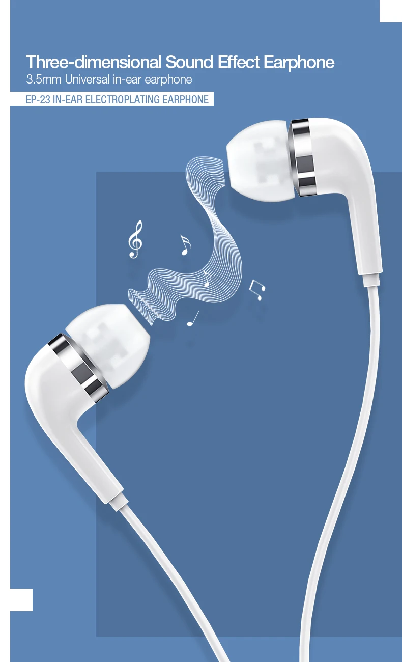 Usams Ep23 In Ear Earphone Fashion Earbuds Bass Earphone For Phone