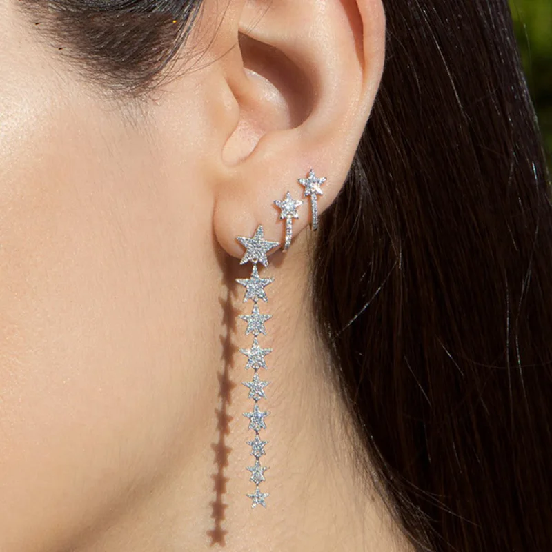 2019 Top Sale Real Crystal Stud cz Satr Earrings silver gold Color Mix Single AAA cz pave Star Mini Stud Girl Jewelry Earrings
2019 Top Sale Real Crystal Stud cz Satr Earrings silver gold Color Mix Single AAA cz pave Star Mini Stud Girl Jewelry Earrings