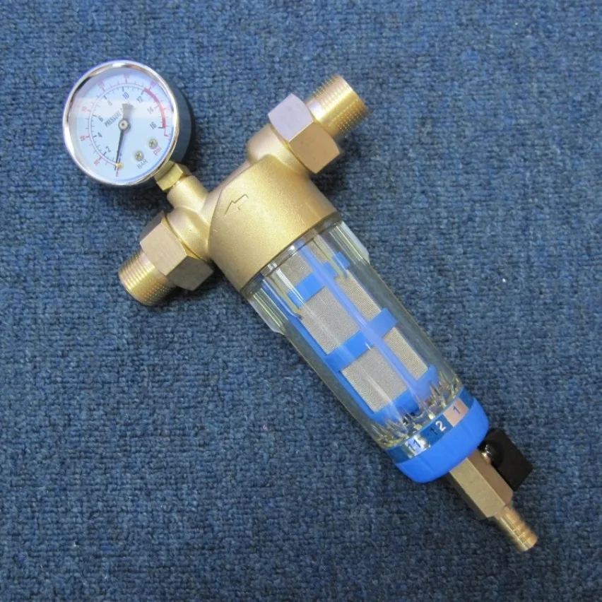 Prefilter Siliphos Water Filter Household Purifier Hydrofilter Central Water Purifier with Pressure Gauge F06BP
Prefilter Siliphos Water Filter Household Purifier Hydrofilter Central Water Purifier with Pressure Gauge F06BP