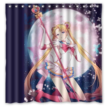 Sailor Moon Printing Waterproof Shower Curtain 100% Mildewproof Polyester Fabric Bath Curtains 72x72inch With 12 Hooks
Sailor Moon Printing Waterproof Shower Curtain 100% Mildewproof Polyester Fabric Bath Curtains 72x72inch With 12 Hooks