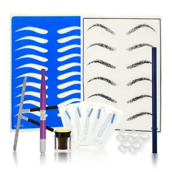 Practical Makeup Microblading Eyebrow Tattoo Kits Eyebrow Permanent Tattoo Set Eyebrow Pen Needle Pigment Ink Practise Skin Tool
Practical Makeup Microblading Eyebrow Tattoo Kits Eyebrow Permanent Tattoo Set Eyebrow Pen Needle Pigment Ink Practise Skin Tool