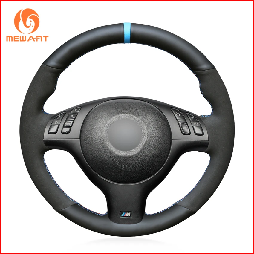 MEWANT Black Genuine Leather Suede Car Steering Wheel Cover for BMW E46 E39 330i 540i 525i 530i 330Ci M3 2001-2003 Accessories
MEWANT Black Genuine Leather Suede Car Steering Wheel Cover for BMW E46 E39 330i 540i 525i 530i 330Ci M3 2001-2003 Accessories