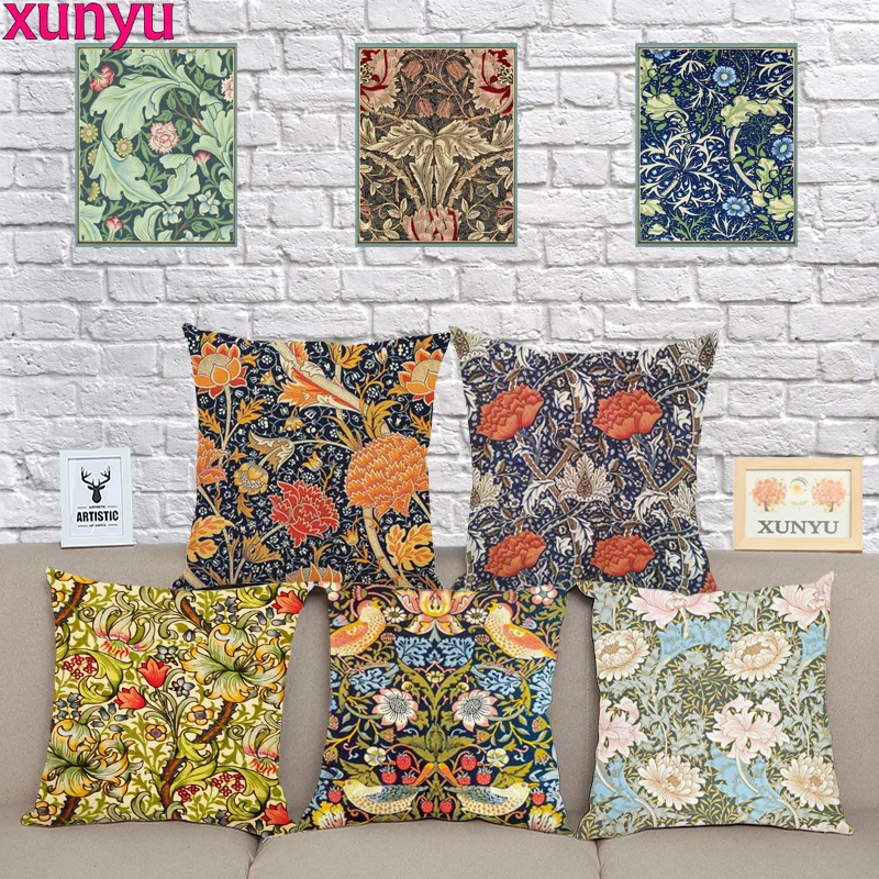 XUNYU Vintage Flower Cushion Cover 45x45cm Floral Pillow Case Polyester Pillowcase Home Decorative Throw Pillow Cover For Sofa
XUNYU Vintage Flower Cushion Cover 45x45cm Floral Pillow Case Polyester Pillowcase Home Decorative Throw Pillow Cover For Sofa