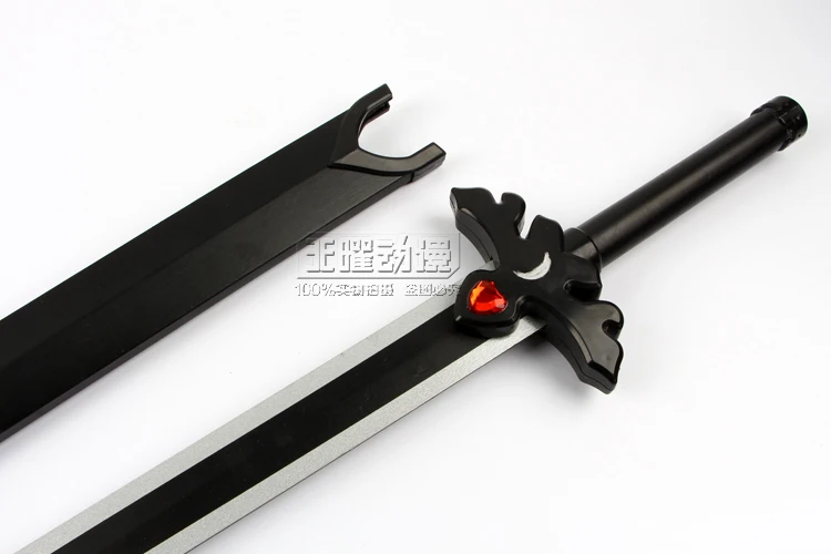 S0483 ANIME SAO SWORD ART ONLINE KIRITO ALICIZATION BLACK NIGHT SKY BLADE W/ WOOD SCABBARD 43.5"
S0483 ANIME SAO SWORD ART ONLINE KIRITO ALICIZATION BLACK NIGHT SKY BLADE W/ WOOD SCABBARD 43.5"