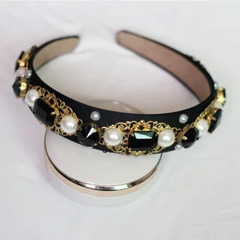 Baroco style Crystal Acrylic Bead Headband Accessories Decorated Flowers Hair Bands Girls Rhinestone Headwear Pearl Hair Hoop
Baroco style Crystal Acrylic Bead Headband Accessories Decorated Flowers Hair Bands Girls Rhinestone Headwear Pearl Hair Hoop
