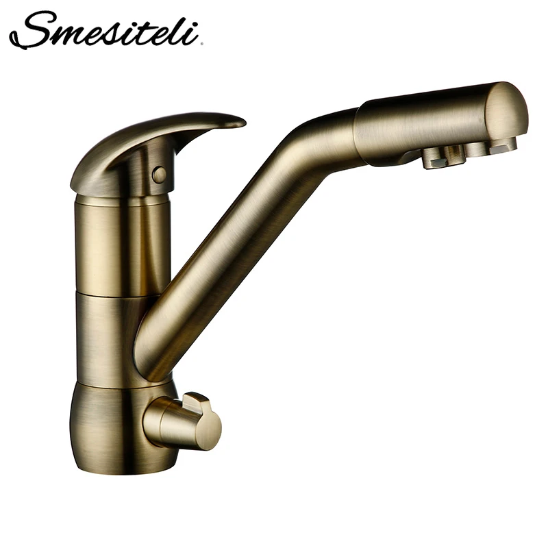 Smesiteli Kitchen Faucets Bronze Ceramic Filter Tap Hot and Cold Water Faucets Solid Brass Kitchen Sink Tap Water Mixer
Smesiteli Kitchen Faucets Bronze Ceramic Filter Tap Hot and Cold Water Faucets Solid Brass Kitchen Sink Tap Water Mixer