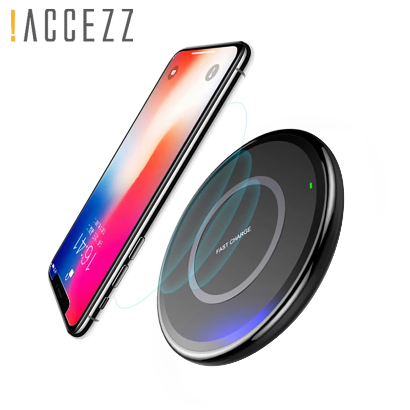 

!ACCEZZ 7.5W Qi Wireless Charger For iPhone X 8 Plus 8P XS Max XR Phone Charging 10W For Samsung S9 S8 Plus Note 9 Xiaomi MIX 2S