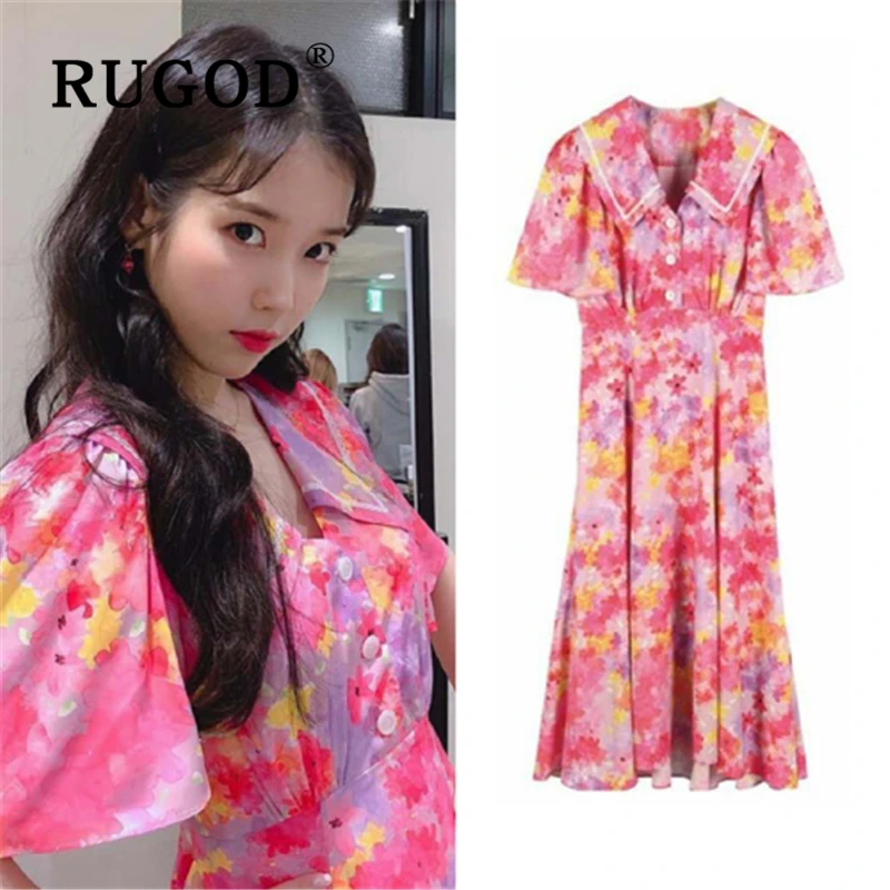 RUGOD 2019 Printed Summer women dress Korean peter pan collar sweet ladies party dresses vestidos Vintage button maxi dresses
RUGOD 2019 Printed Summer women dress Korean peter pan collar sweet ladies party dresses vestidos Vintage button maxi dresses