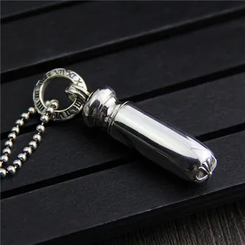 C&R Real 925 Sterling Silver Pendants Necklace can be opened Bullet Men and Women Vintage Pendant Thai Silver Fine Jewelry
C&R Real 925 Sterling Silver Pendants Necklace can be opened Bullet Men and Women Vintage Pendant Thai Silver Fine Jewelry